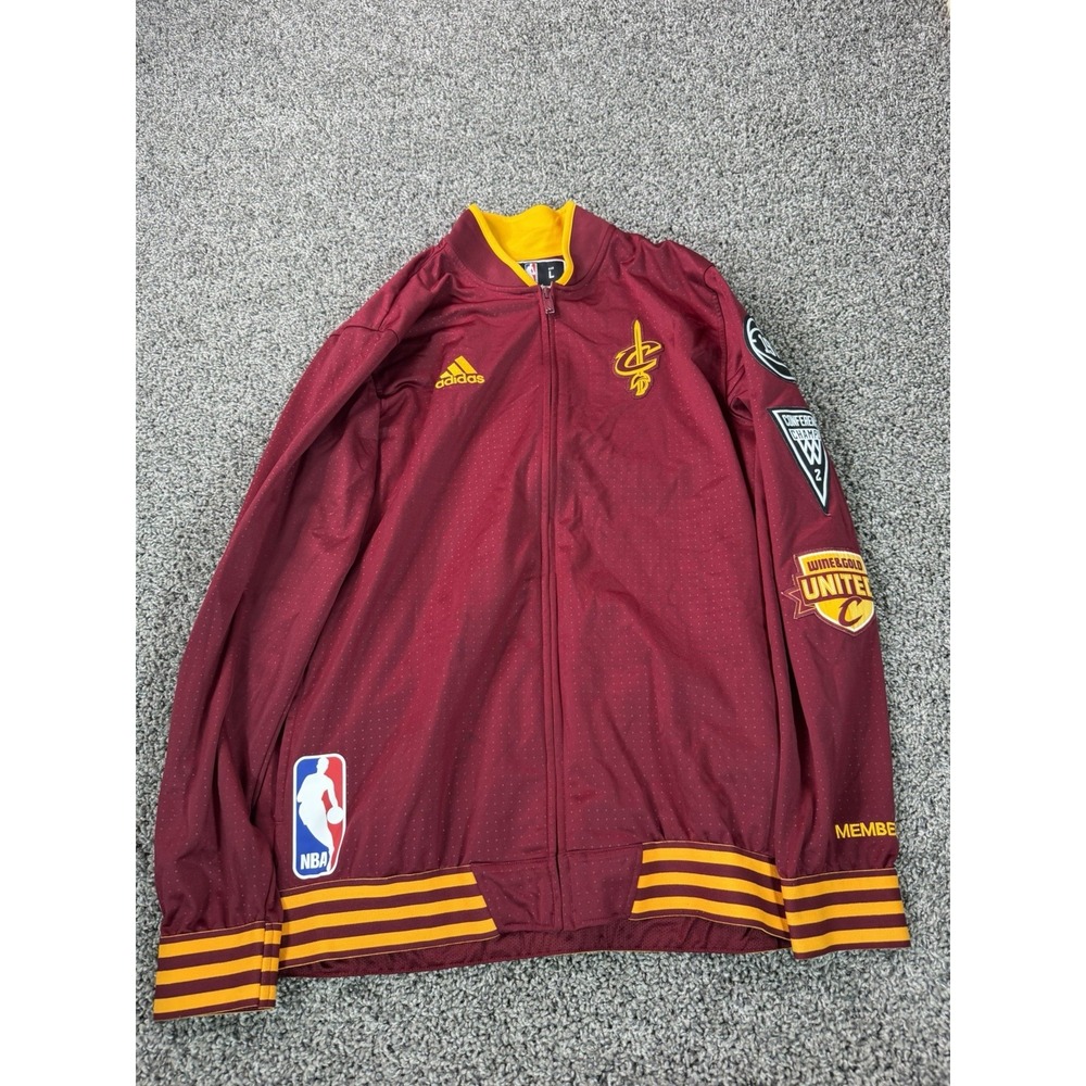 Cleveland Cavaliers Adidas NBA Track Jacket Men's Size Large Red